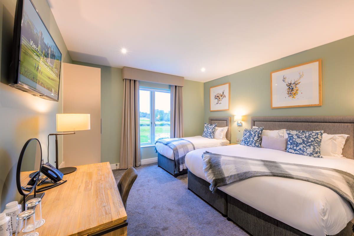 Killeen Castle Guestroom interior Meath Ireland