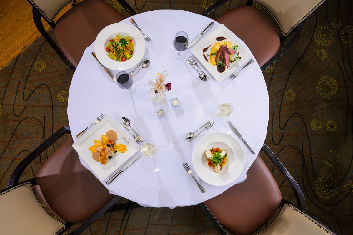 Killeen Castle Main Course Table Layout Near Dunshaughlin Ireland