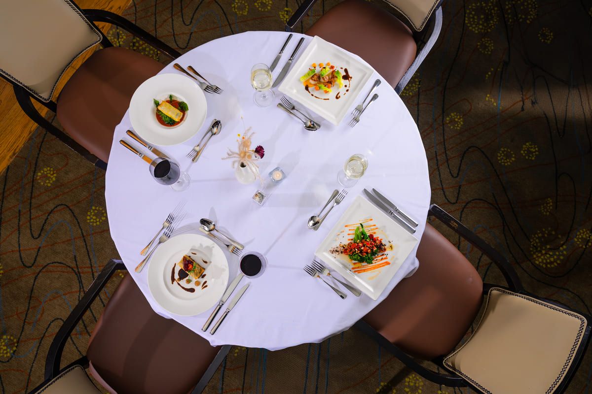 Killeen Castle Starter Dished on table Sixteen Restaurant