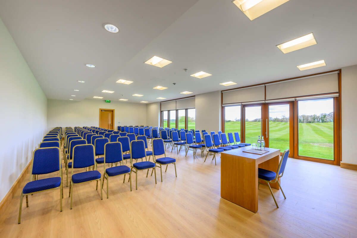 Killeen Castle Woodland Suite Conference space set up in Meath