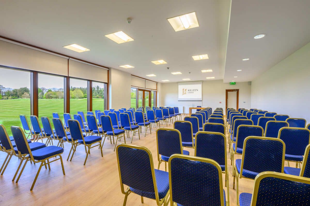 Killeen Castle Woodland Suite Meeting and Events Conference Powerpoint setup