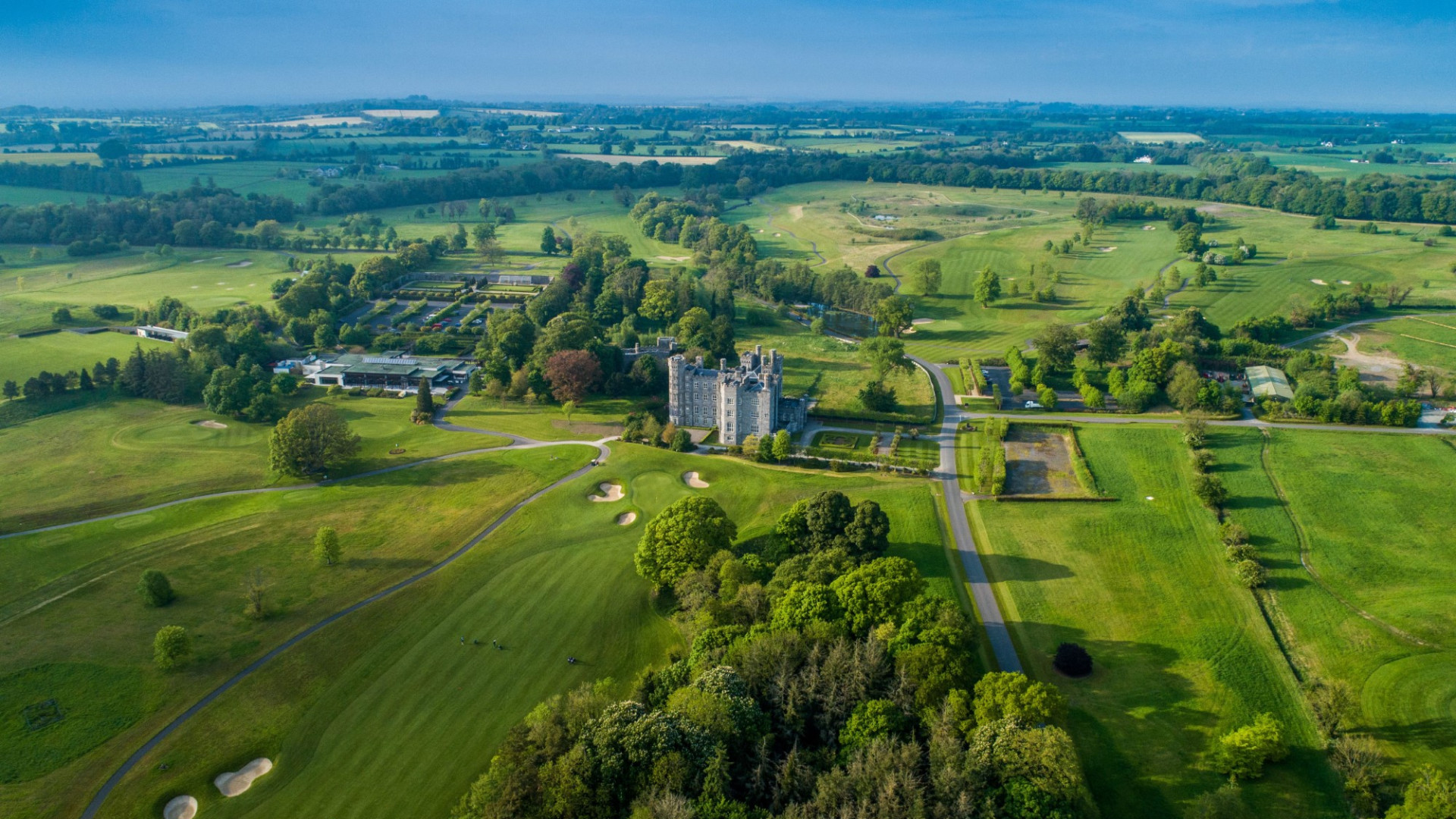 Killeen castle overhead shot 