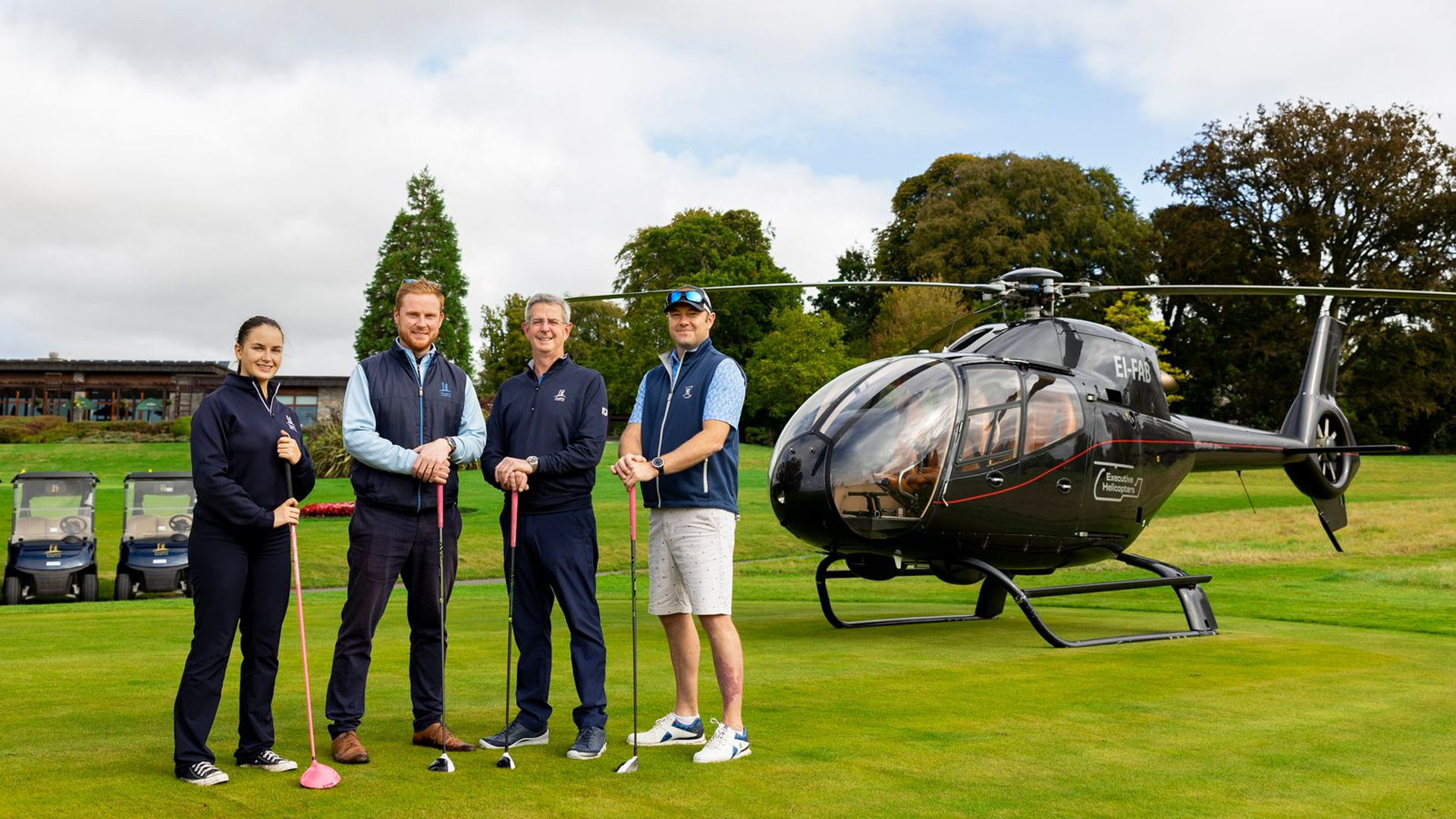Helicopter at Killeen Castle
